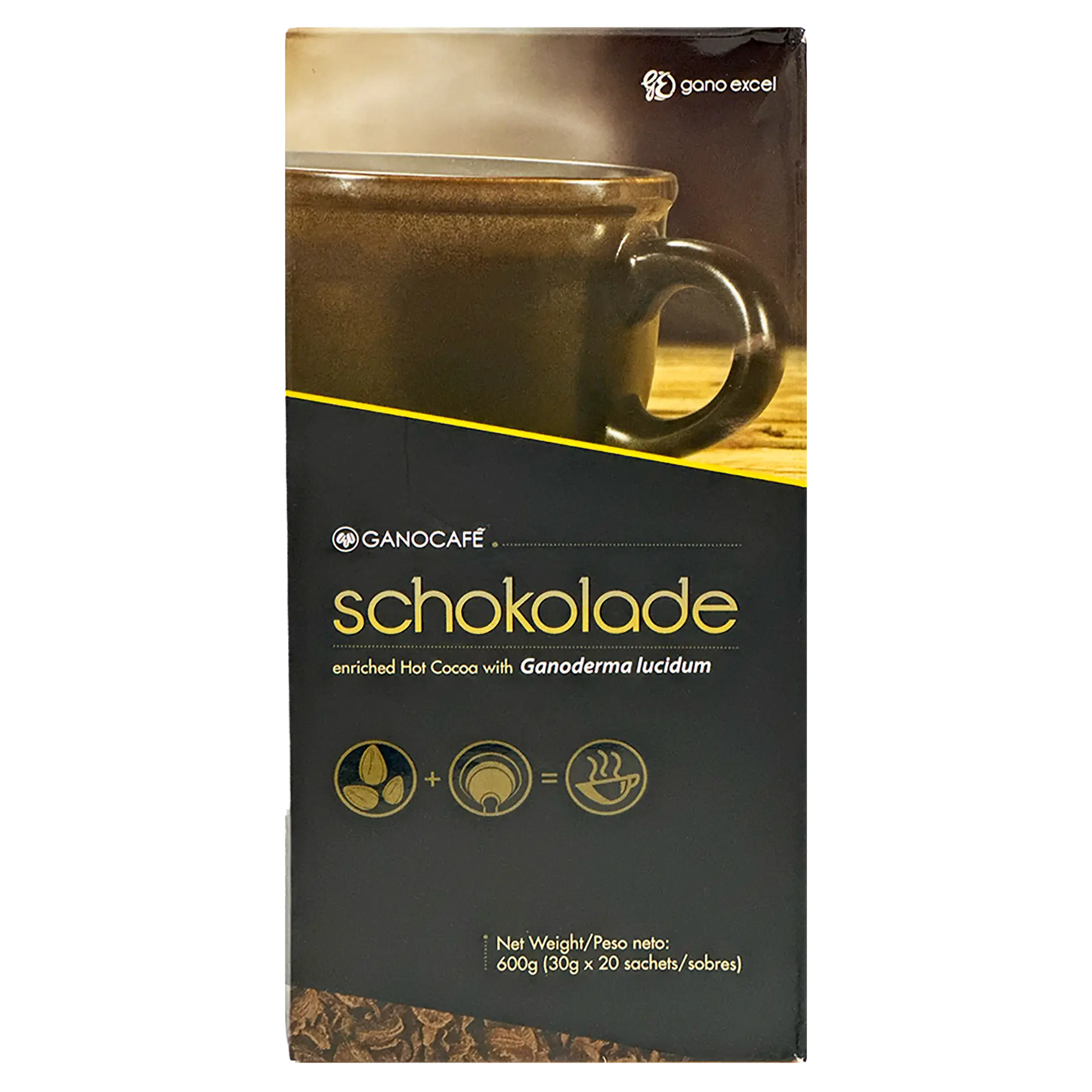 Schokolade Enriched Hot Cocoa with Ganoderma Lucidum 600grs