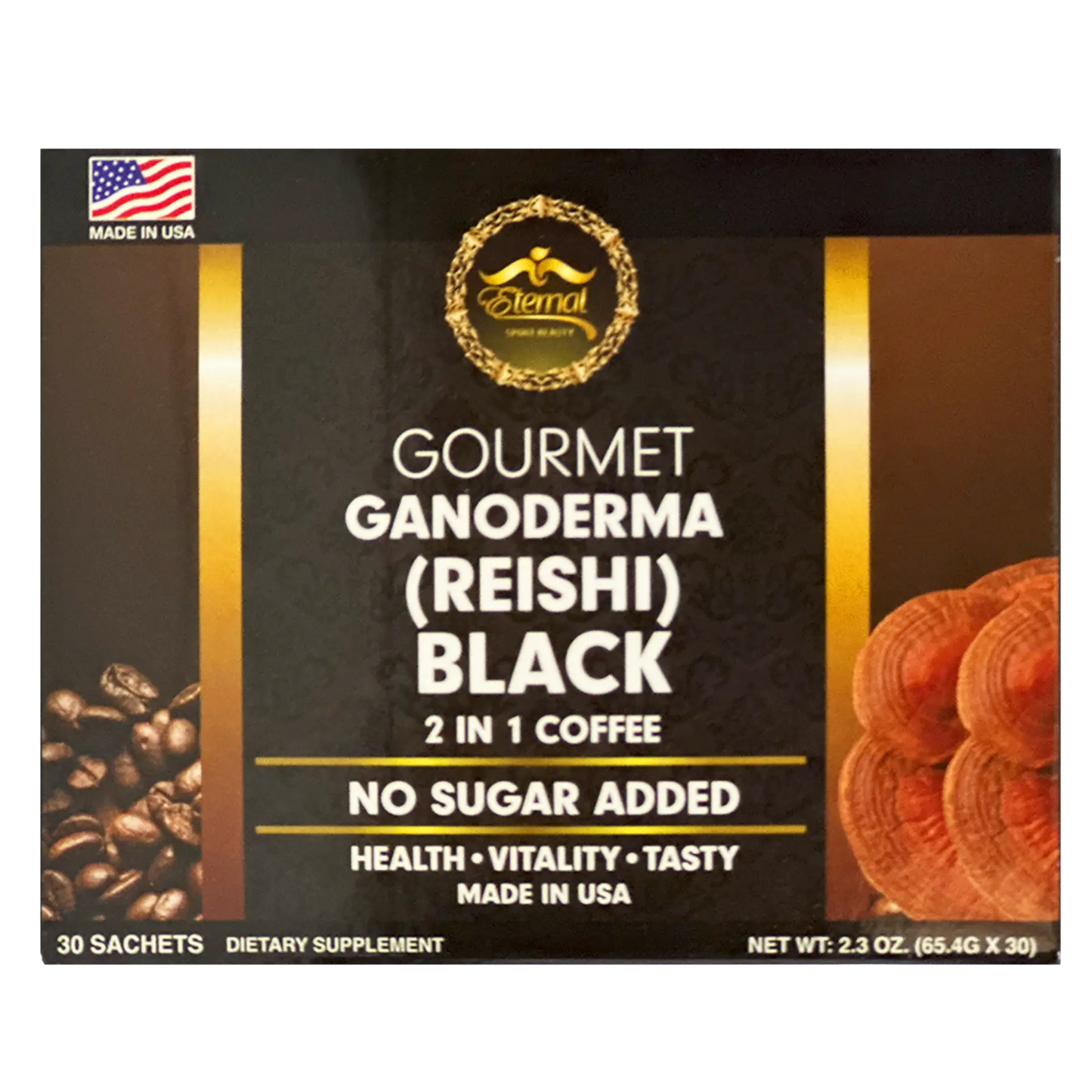 Gourmet Ganoderma (Reishi Black) Café 2 en 1 Negro