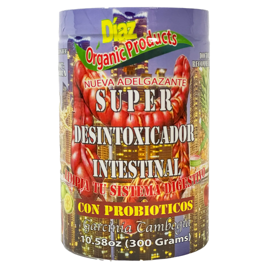 Super Desintoxicador Intestinal con Probiotics y Garcinia Cambogia 300grs