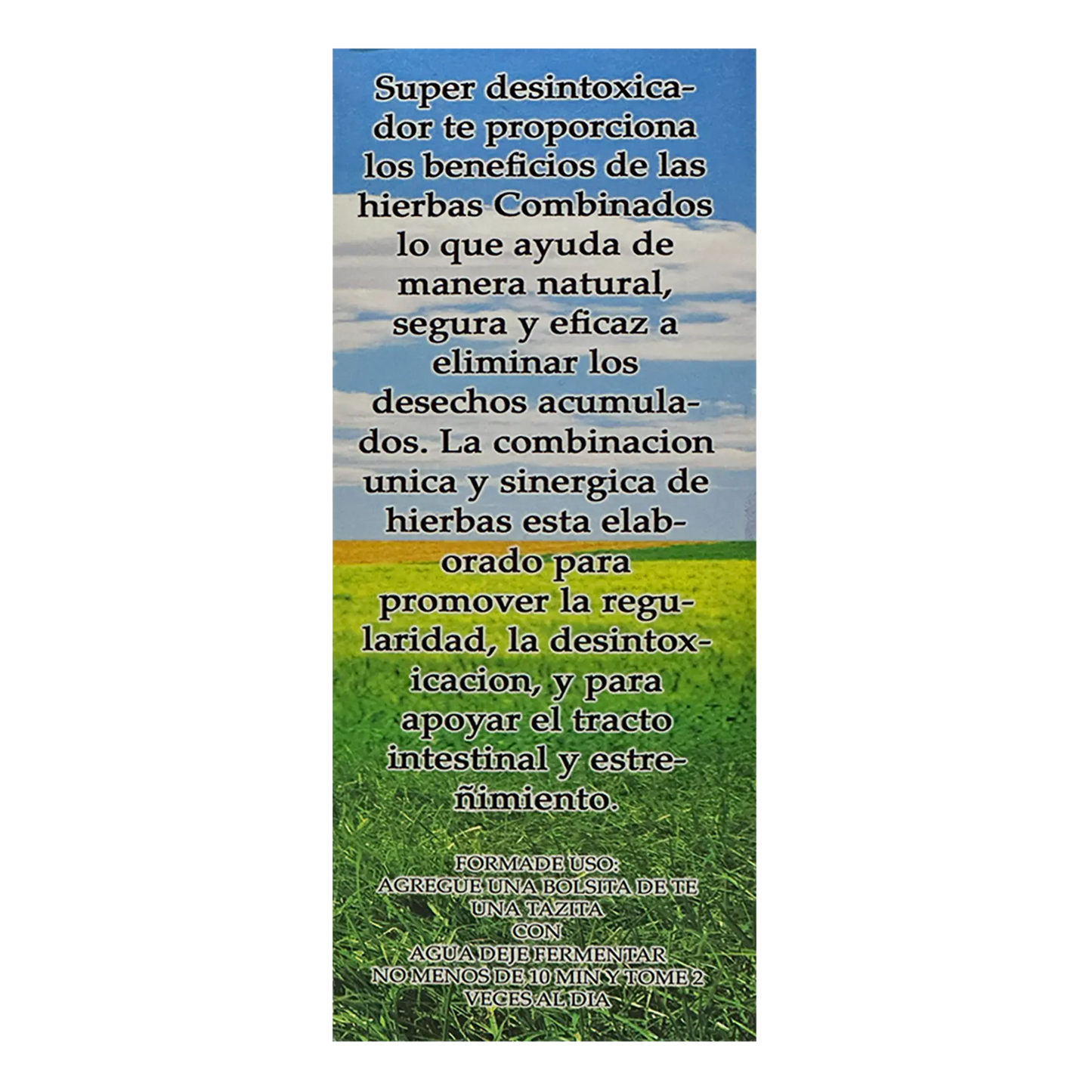 Super Desintoxicador Intestinal Te 60 Sobres