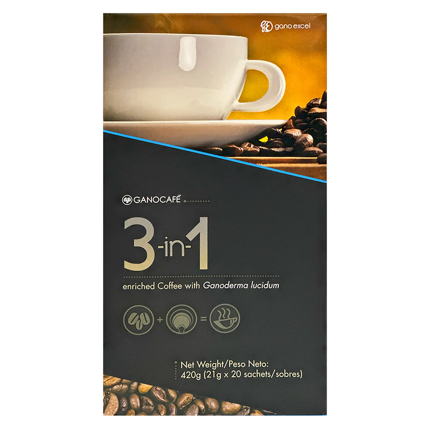 3 in 1 Enriched Coffee with Ganoderma Lucidum 420g