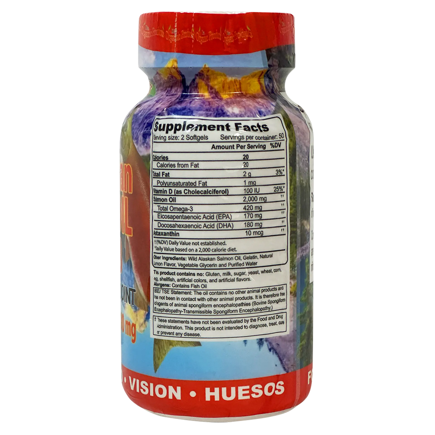 Wild Alaskan Salmon Oil with Omega 3 200mg