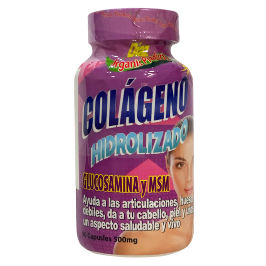 Colageno Hidrolizado con Glucosamina y MSM 500mg